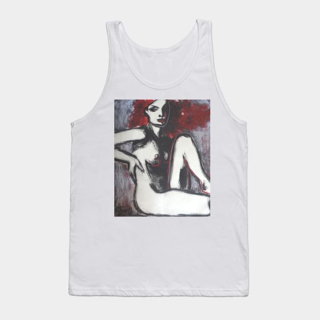 Red Haired Nude Lady 1 Tank Top by CarmenT